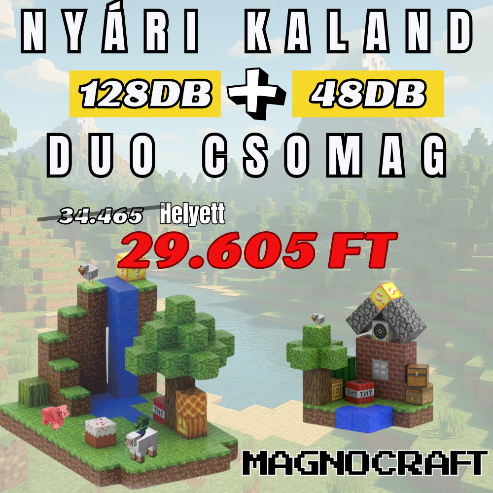 NYÁRI KALAND DUO CSOMAGOK "Vizes Bázis" - mágneses készség fejlesztő építőkockák