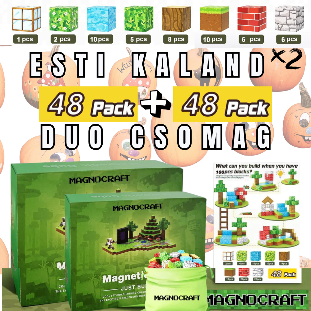 ESTI KALAND DUO CSOMAGOK - mágneses készség fejlesztő építőkockák