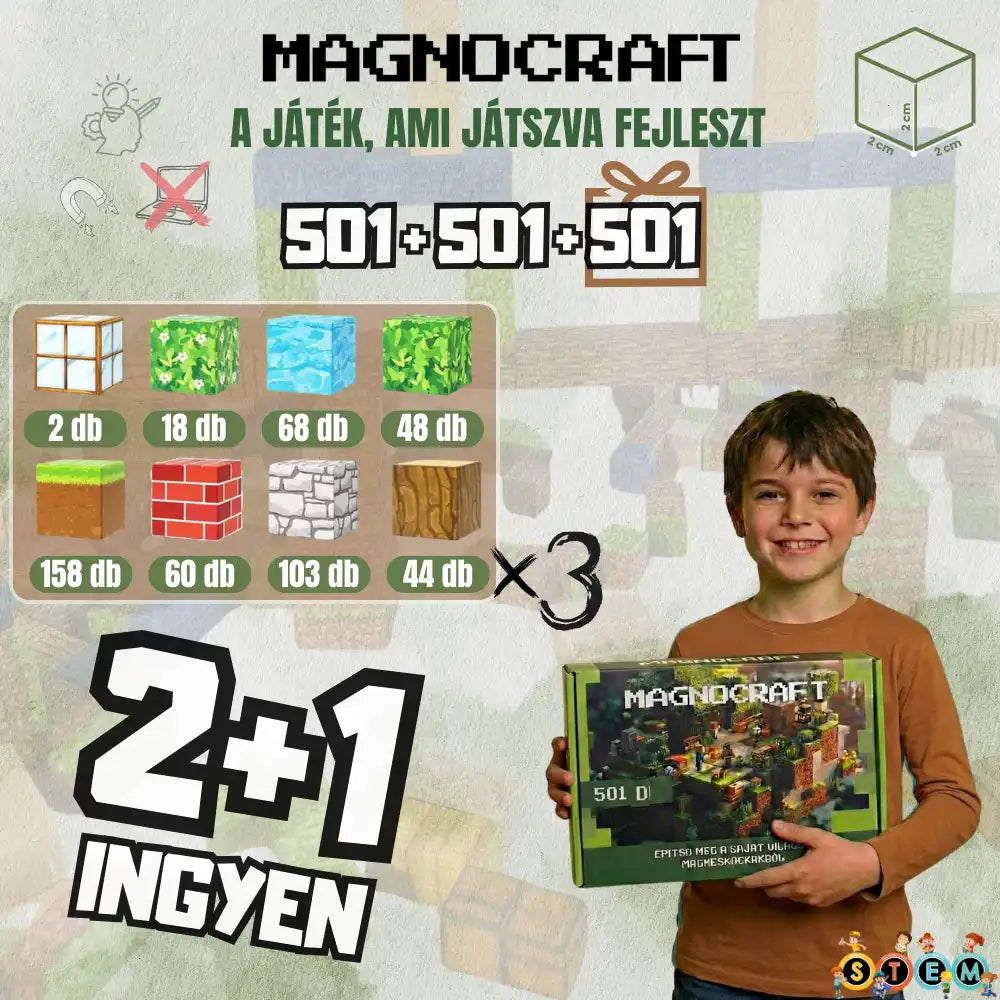 MagnoCraft - A játék, ami képernyő nélkül is leköti a gyerekeket