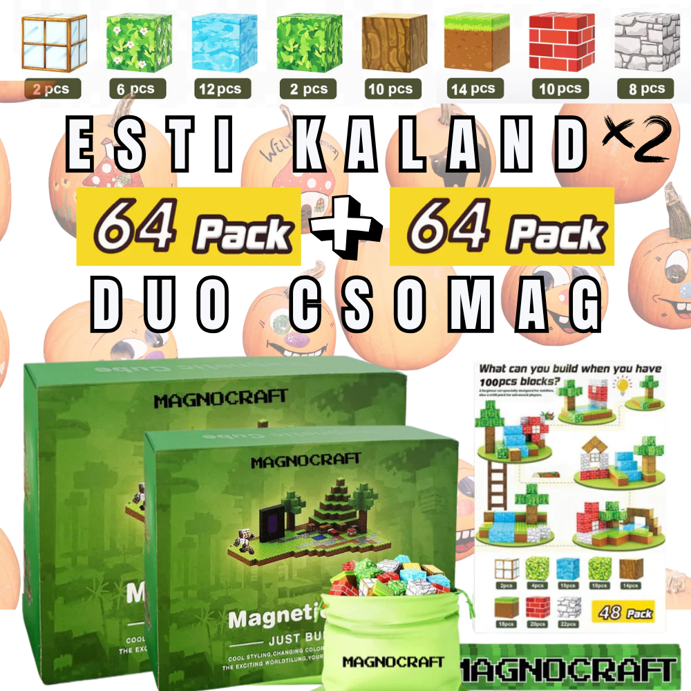 ESTI KALAND DUO CSOMAGOK - mágneses készség fejlesztő építőkockák