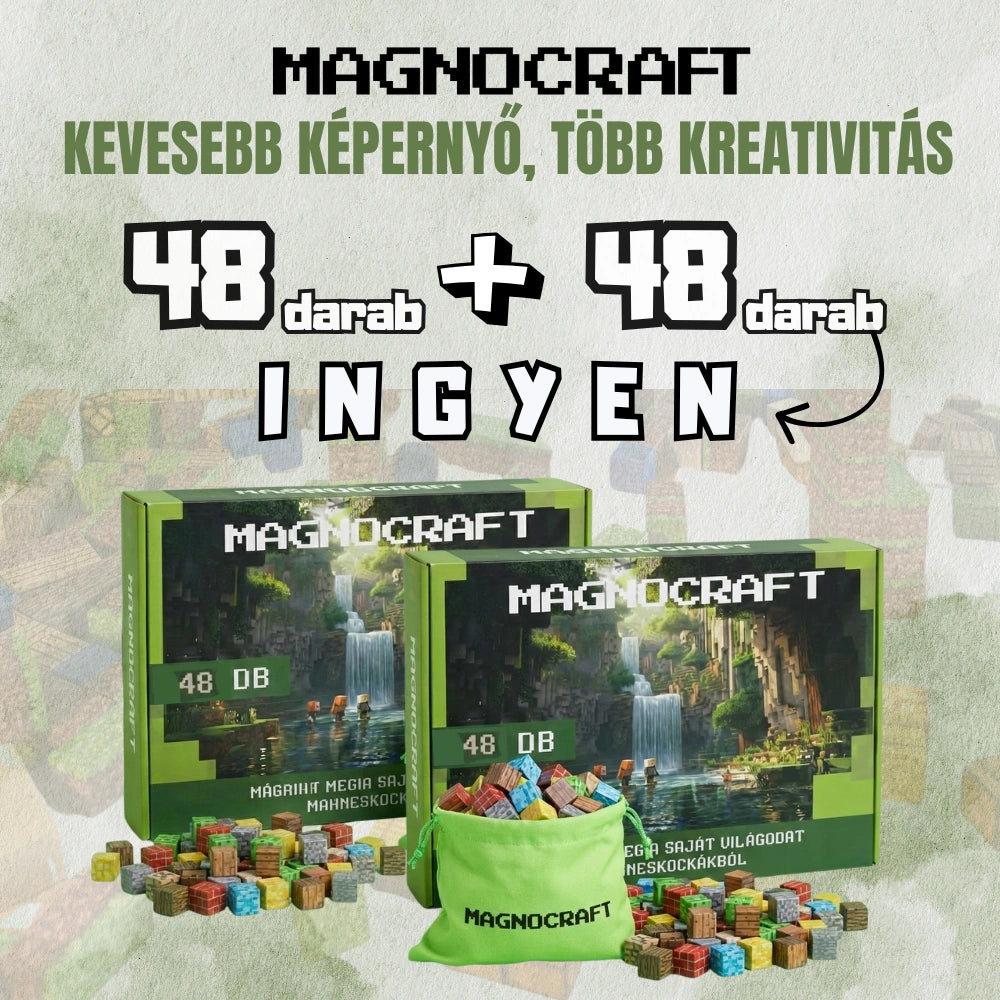 MAGNOCRAFT - mágneses készségfejlesztő épitőkockák