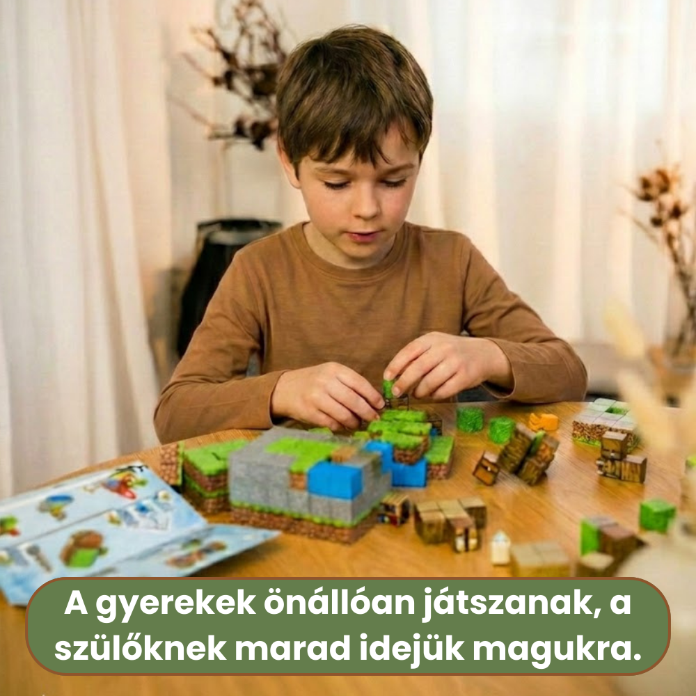 MagnoCraft - mágneses készségfejlesztő épitőkockák