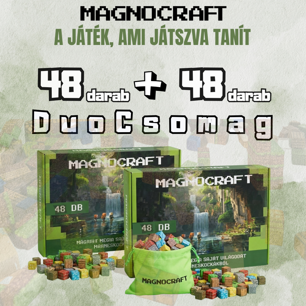 MAGNOCRAFT - mágneses készségfejlesztő épitőkockák