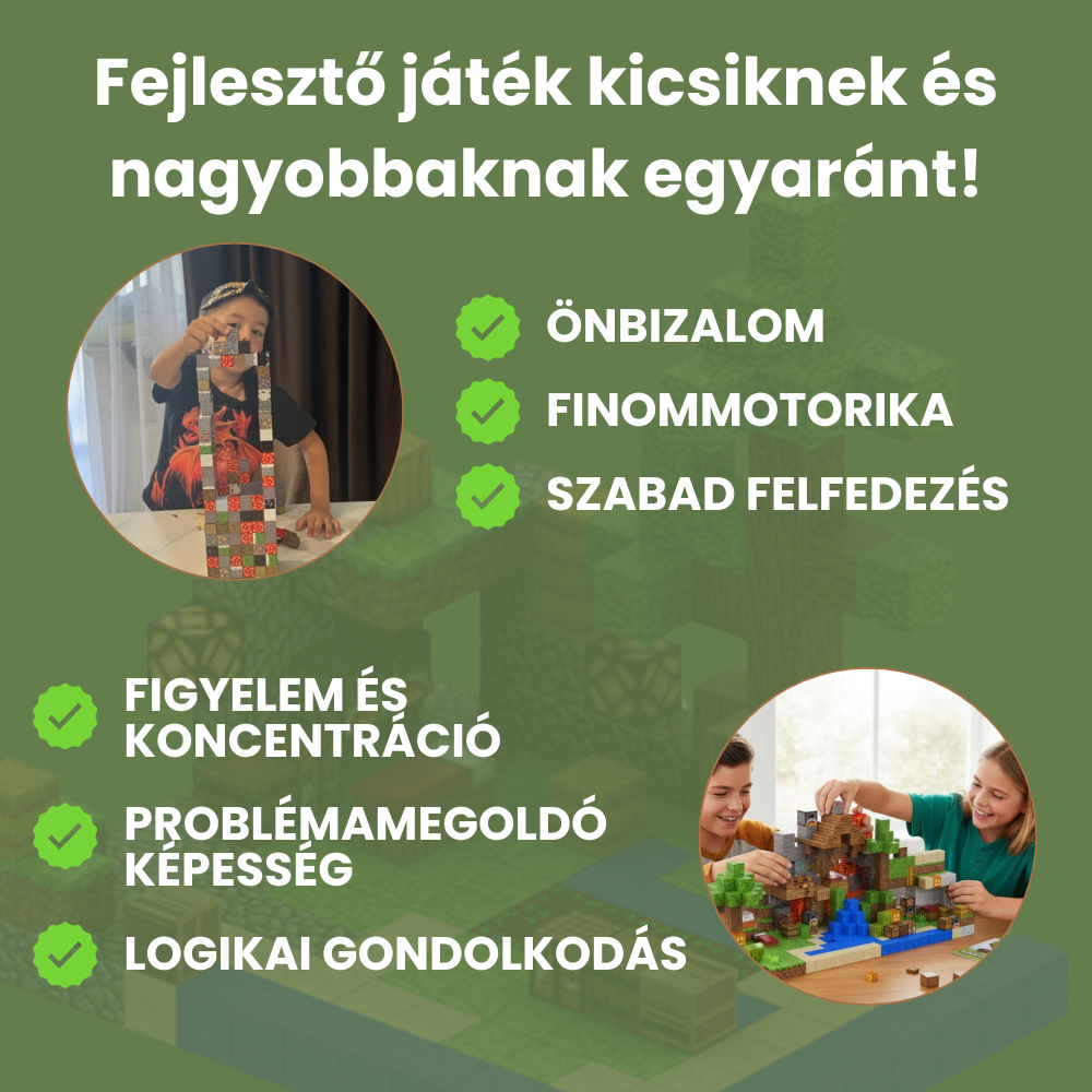 MagnoCraft - mágneses készségfejlesztő épitőkockák