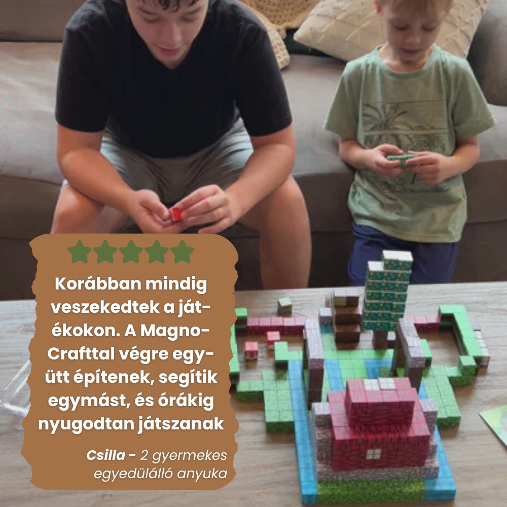 MagnoCraft - mágneses készségfejlesztő épitőkockák