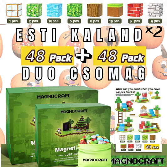 ESTI KALAND DUO CSOMAGOK - mágneses készség fejlesztő építőkockák