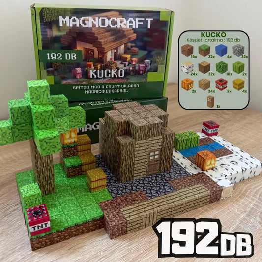 MagnoCraft - 192 db-os mágneses kézségfejlesztő készlet  "KUCKÓ"