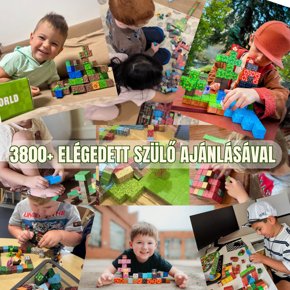 MagnoCraft - mágneses készség fejlesztő építőkockák "NagyDimenziókapu"