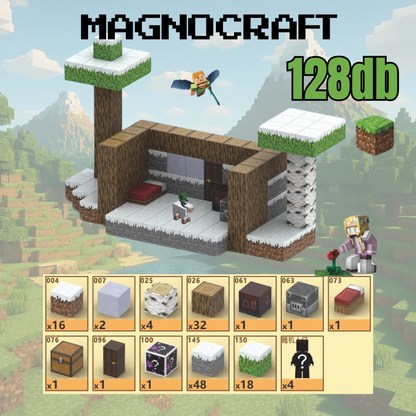 MagnoCraft - mágneses készség fejlesztő építőkockák "TÉL"