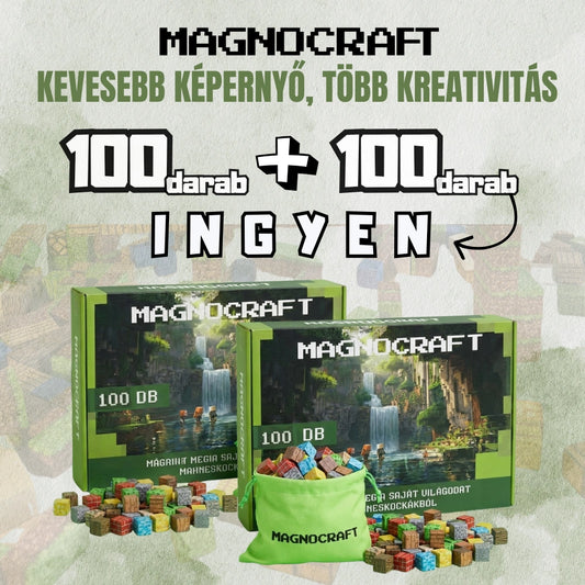 MAGNOCRAFT - mágneses készségfejlesztő épitőkockák
