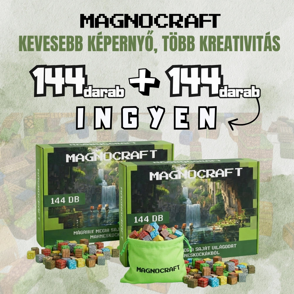 MAGNOCRAFT - mágneses készségfejlesztő épitőkockák
