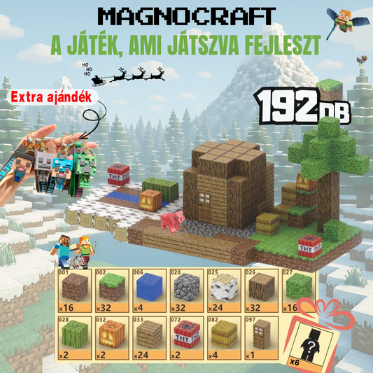 MagnoCraft - mágneses készség fejlesztő építőkockák "KUCKÓ"