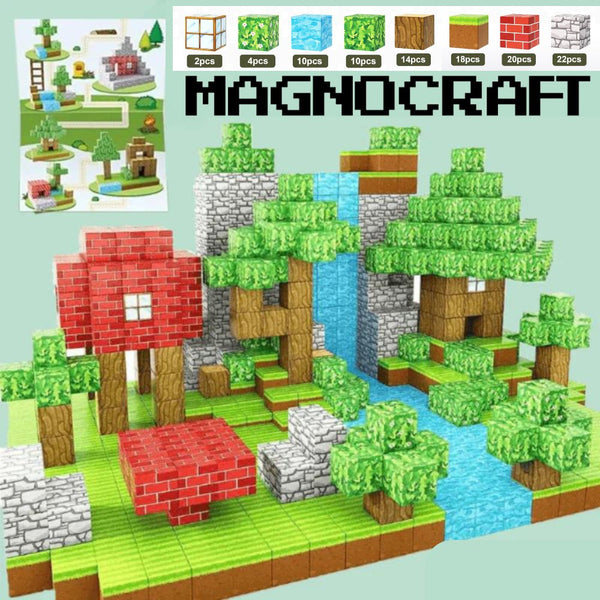 MagnoCraft - mágneses készség fejlesztő építőkockák - MagnoCraft