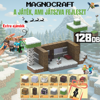 MagnoCraft - mágneses készség fejlesztő építőkockák "TÉL"